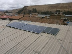 Solaranlage auf dem "Kinderhaus" in Ocongate